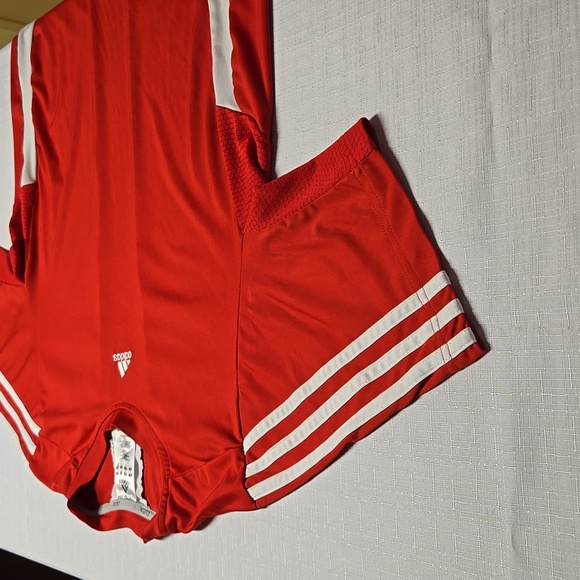Adidas originaL Short sleeves men's small clima365 red jersey, mint VTG shape - Picture 10 of 13